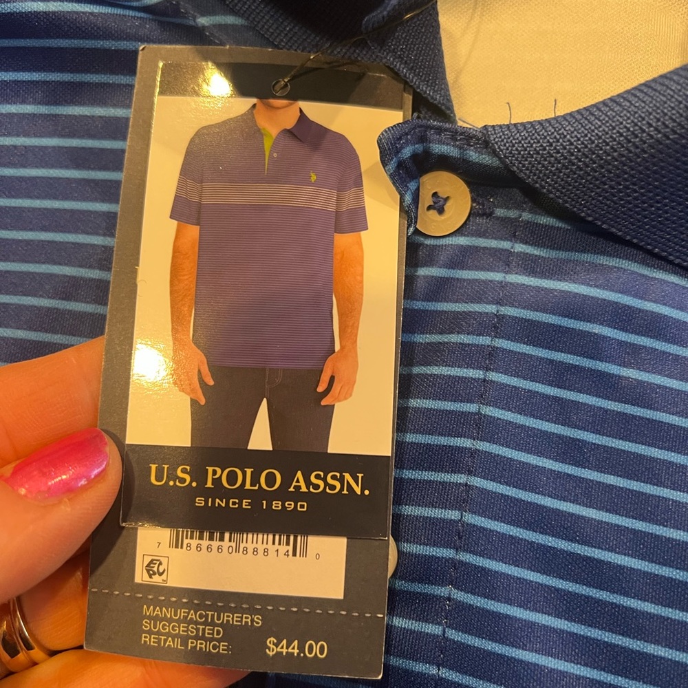 Polo assn golf shirt new with tags, large - Picture 3 of 4